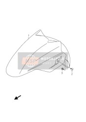 5311105H00YWC, Spatbord,Voor, Suzuki, 0